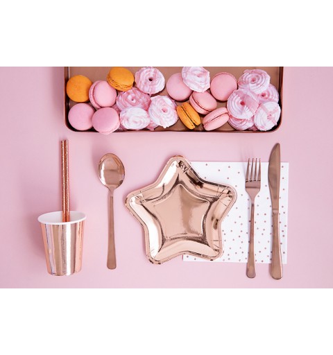 PIATTINI STELLA ROSE GOLD - 6 PZ