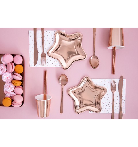 PIATTINI STELLA ROSE GOLD - 6 PZ