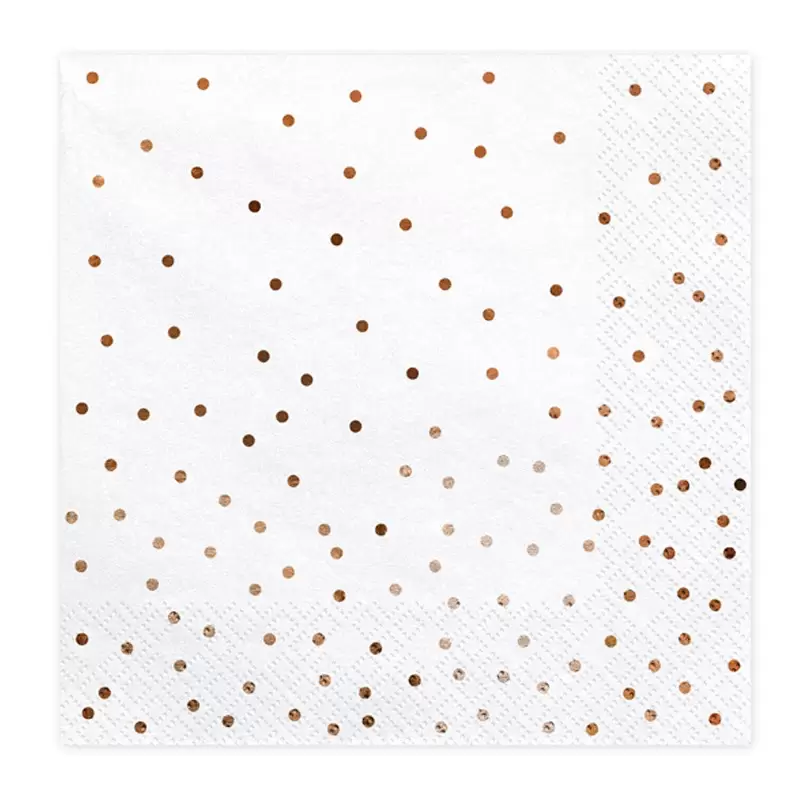 TOVAGLIOLI POIS ROSE GOLD - 20 PZ