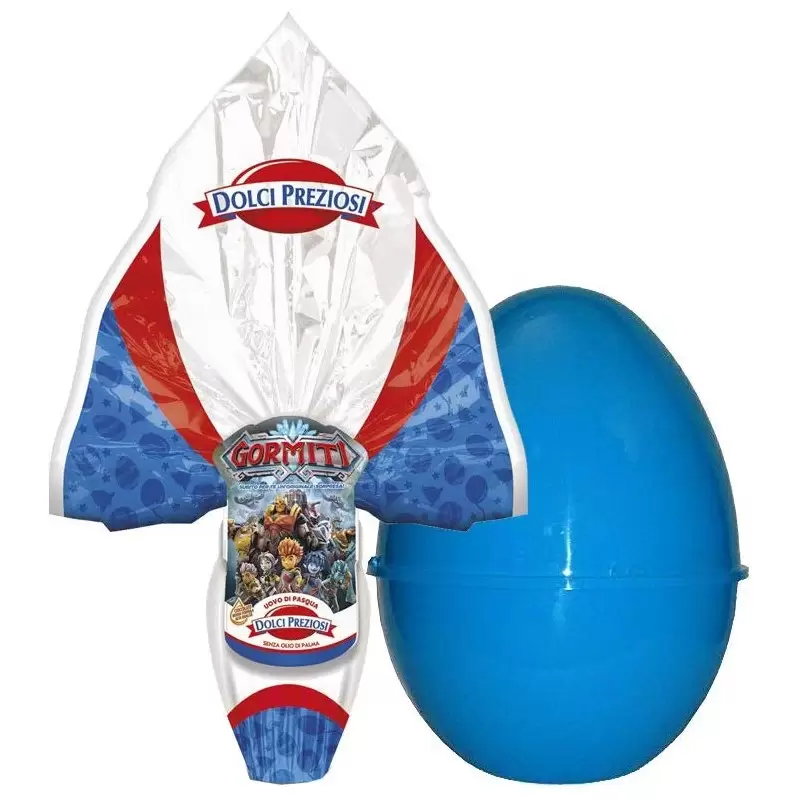 UOVO DI PASQUA GORMITI CON GUSCIO CELESTE