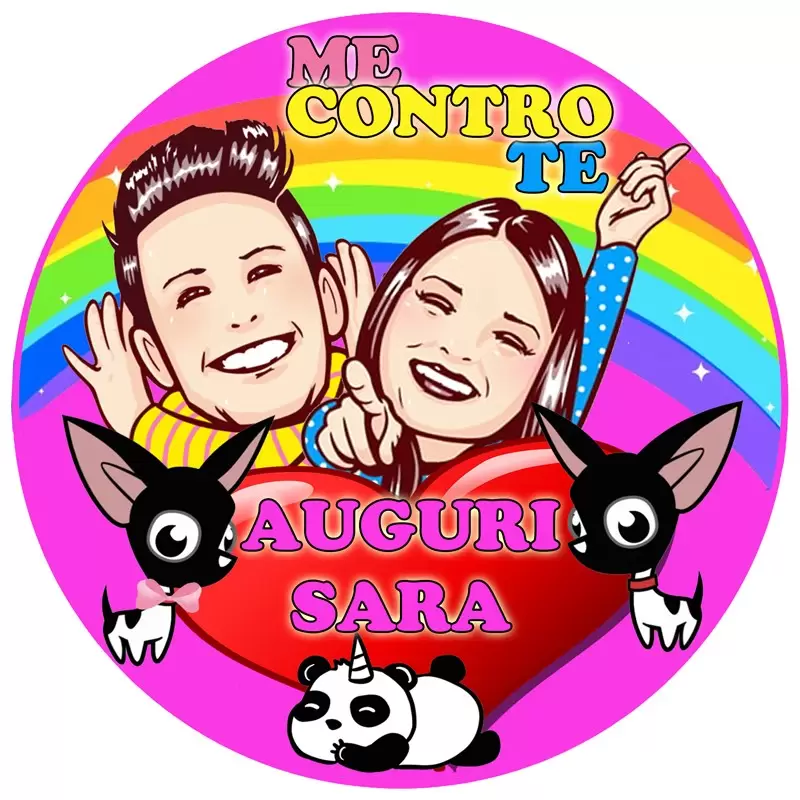 CIALDA TONDA ME CONTRO TE LUI E SOFI PERSONALIZZABILE