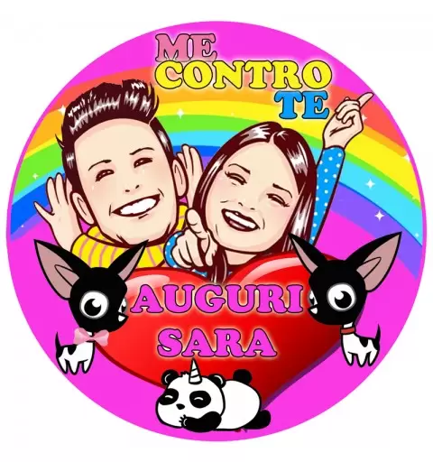CIALDA TONDA ME CONTRO TE LUI E SOFI PERSONALIZZABILE