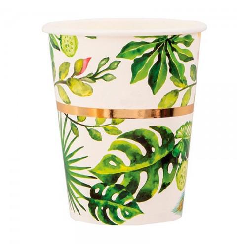 BICCHIERI GOLDEN JUNGLE - 8 PZ