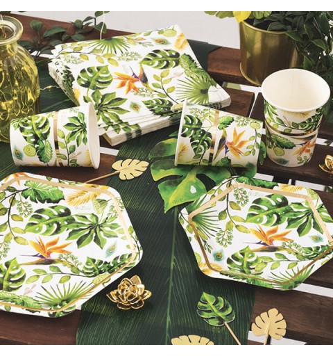 BICCHIERI GOLDEN JUNGLE - 8 PZ