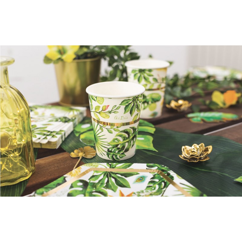 BICCHIERI GOLDEN JUNGLE - 8 PZ