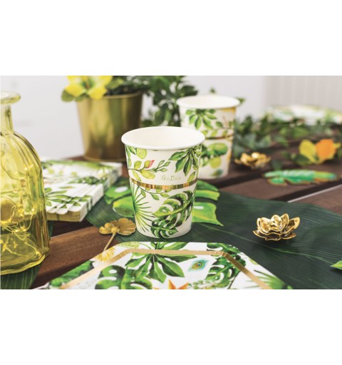 BICCHIERI GOLDEN JUNGLE - 8 PZ