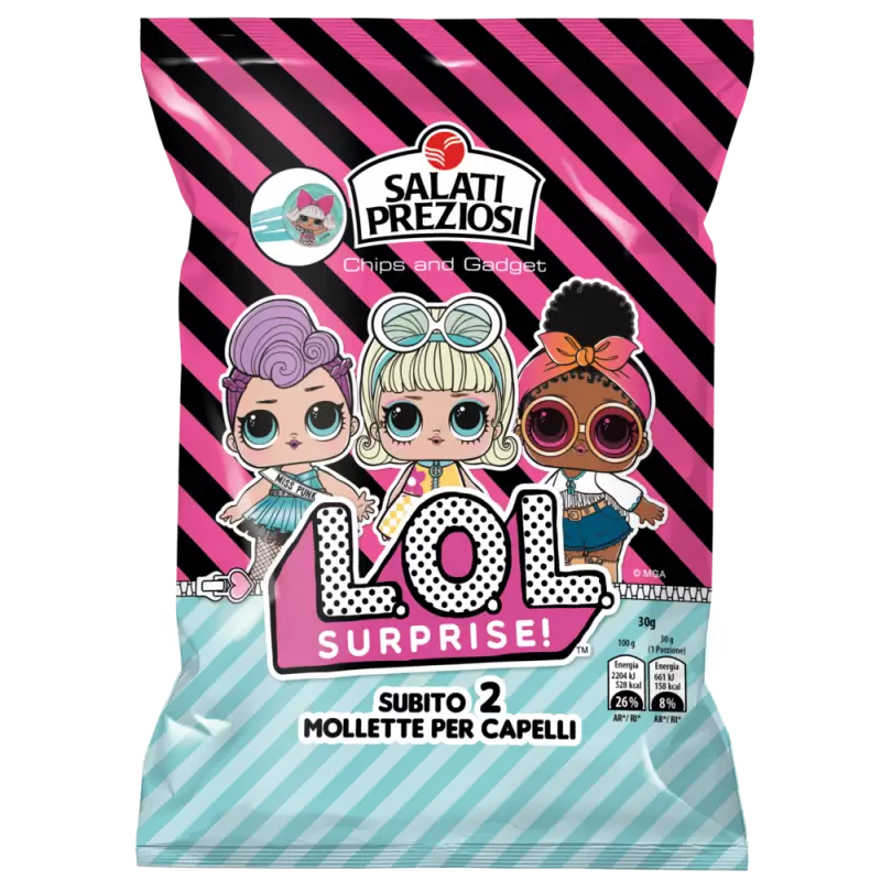 PATATINE LOL SURPRISE 30 GR SALATI PREZIOSI