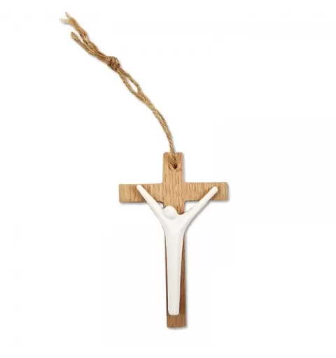 12 CROCI DI LEGNO E PORCELLANA