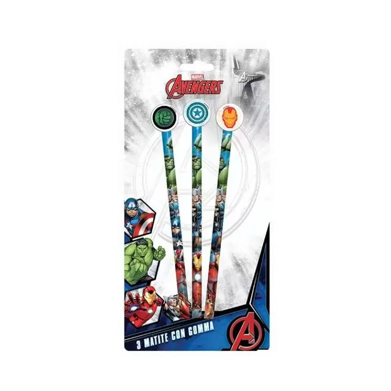 MATITE AVENGERS - MATITE CON GOMMA PER BAMBINI