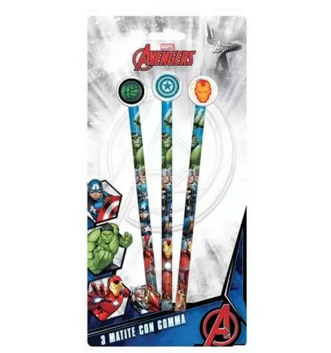 MATITE AVENGERS - MATITE CON GOMMA PER BAMBINI