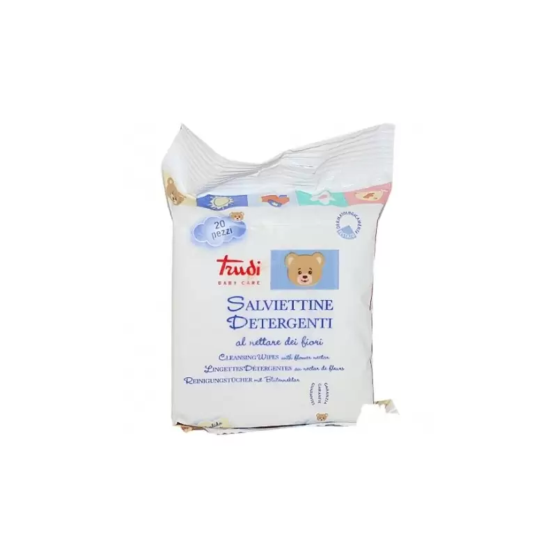 SALVIETTINE TRUDI BABY CARE - UNA CONFEZIONE DA 20 PZ