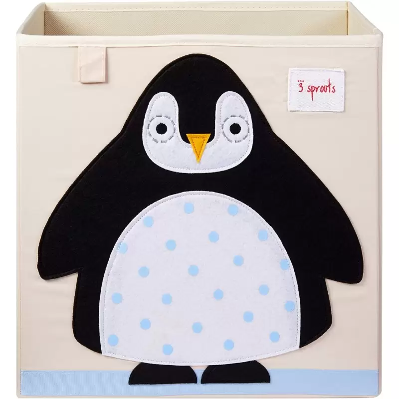 CUBO PORTAOGGETTI PINGUINO DI TESSUTO