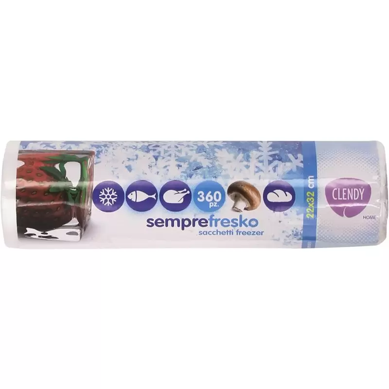 ROTOLO DI SACCHETTI FREEZER 22X32 CM - 360 PZ