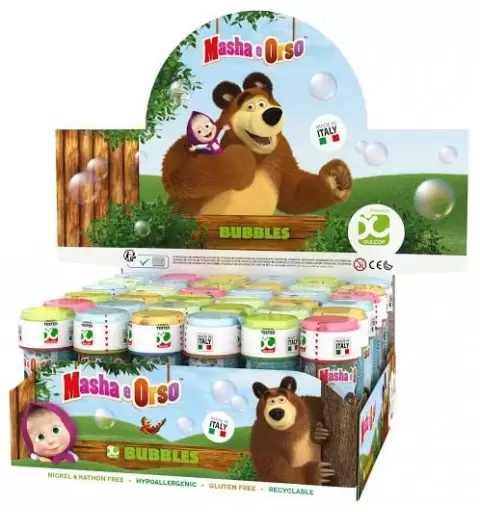 TUBETTO DI BOLLE DI SAPONE MASHA E ORSO