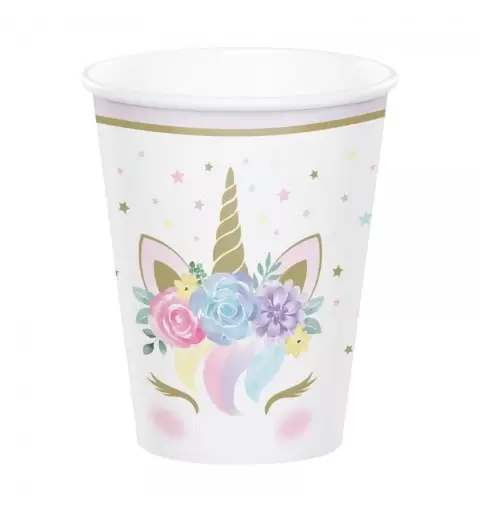 BICCHIERI UNICORN BABY - 8 PZ