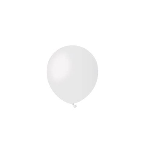 100 PALLONCINI BIANCHI IN LATTICE DA 13 CM