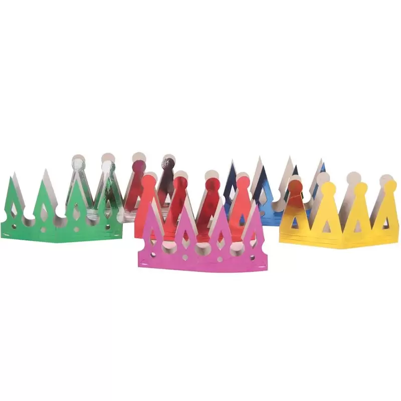 CORONCINE DI CARTA IN COLORI ASSORTITI - 6 PZ