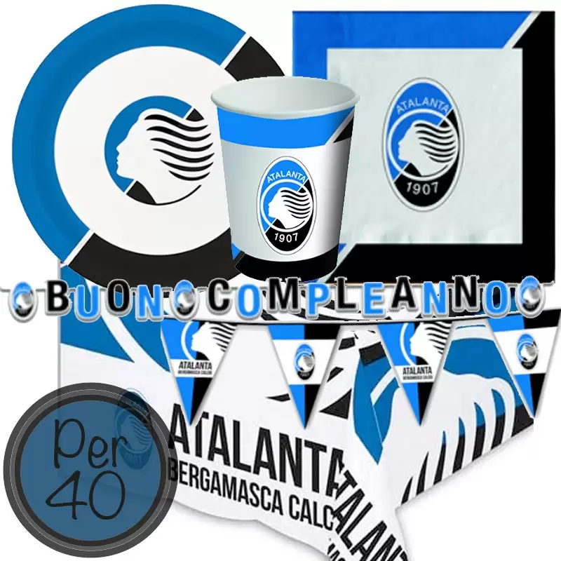KIT N.17 ATALANTA - COORDINATO TAVOLA PER COMPLEANNO