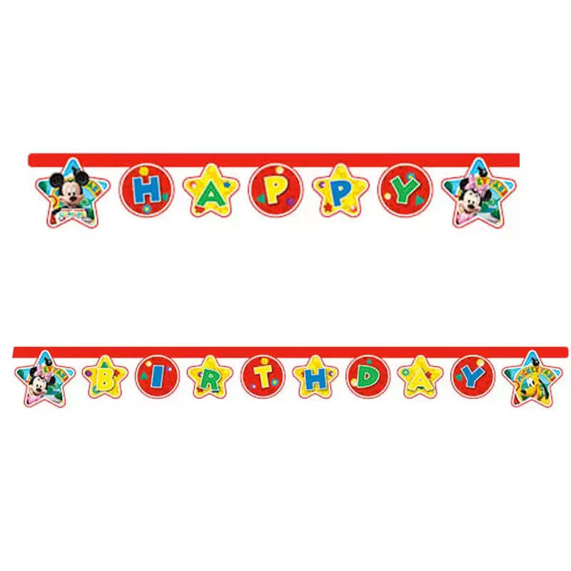 GHIRLANDA TOPOLINO BUON COMPLEANNO - FESTONE