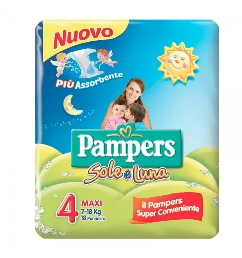 PANNOLINI PAMPERS SOLE E LUNA TAGLIA 4 - 1 PACCO