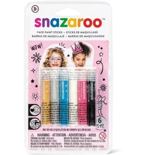 COLORI TRUCCABIMBI PER BAMBINE TEMA PRINCIPESSE - 6 STICK