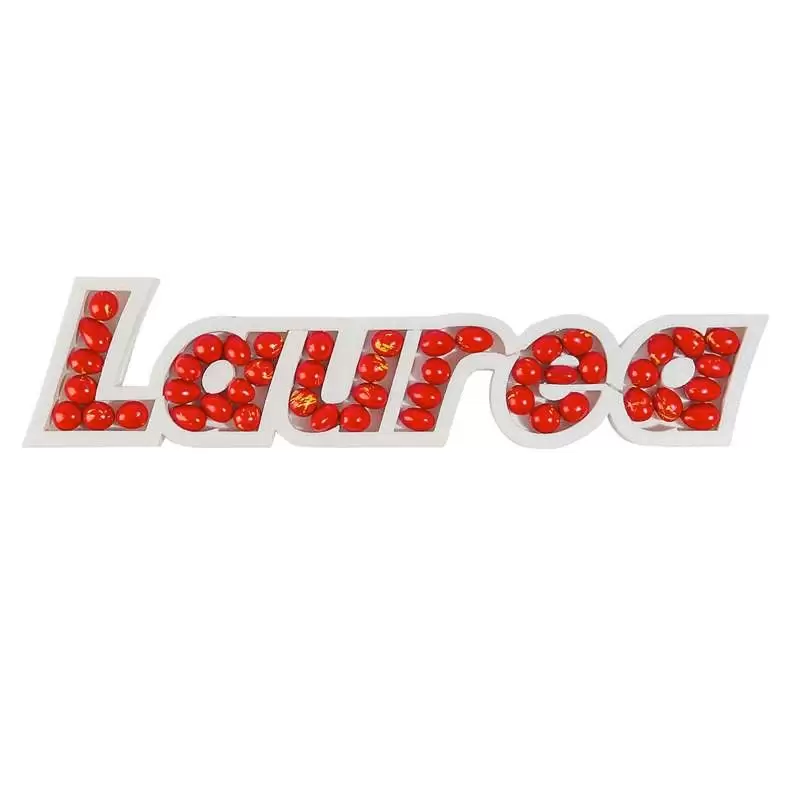 POLISTIROLO PORTACONFETTI SCRITTA LAUREA
