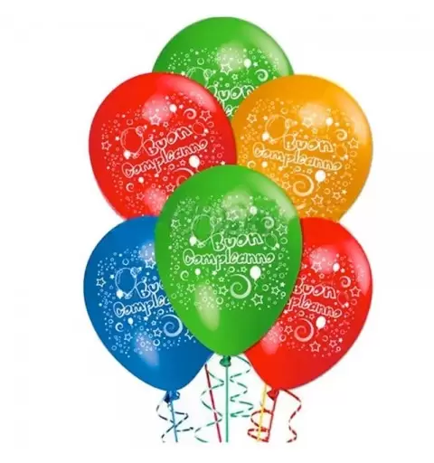1 PALLONCINO BUON COMPLEANNO - COLORI ASSORTITI