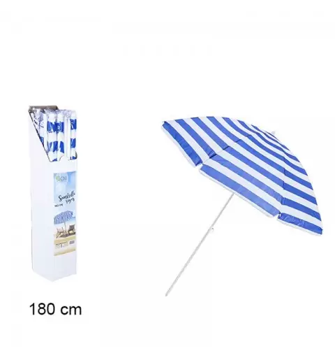 OMBRELLONE DA SPIAGGIA BLU E BIANCO