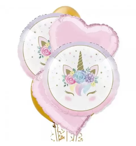 BOUQUET N.9 DI PALLONCINI MAGIC UNICORN
