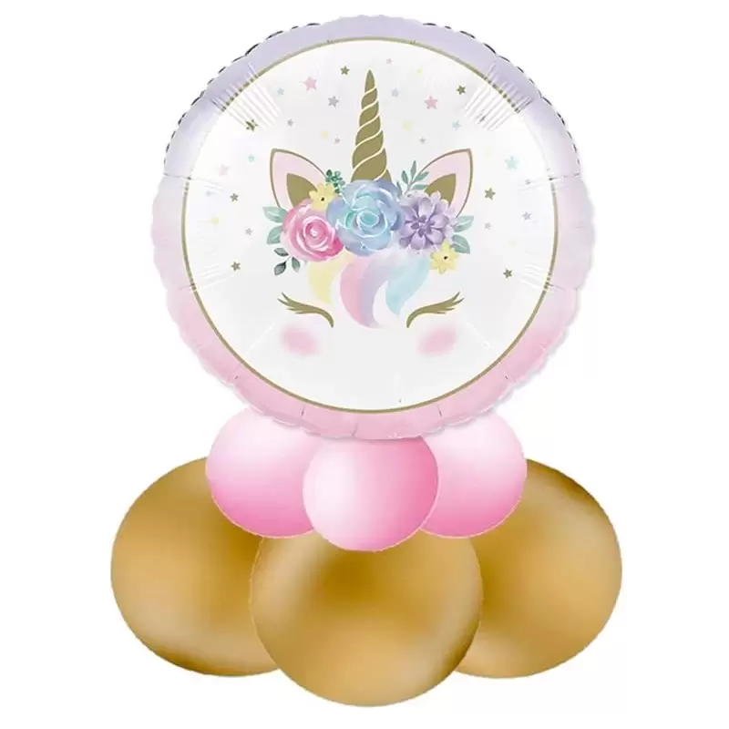 CENTROTAVOLA DI PALLONCINI MAGIC UNICORN BABY