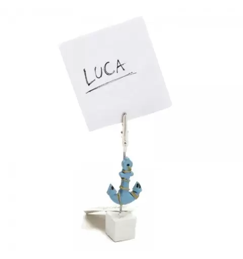 SEGNAPOSTO ANCORA CELESTE - 1 PZ