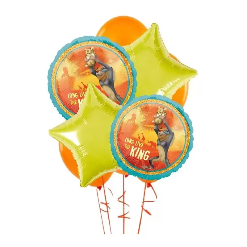 BOUQUET PALLONCINI N9 RE LEONE THE LION GUARD IL RITORNO DEL RUGGITO