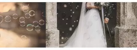 Bolle di sapone matrimonio