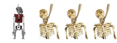decorazione per feste a tema scheletro a mano scheletro resistente resistente decorazione a mano per Halloween Artibetter 3 paia di mani scheletriche per Halloween 