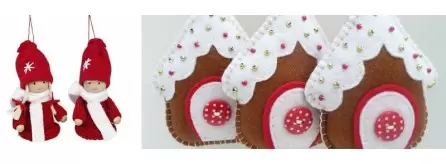 Decorazioni in feltro