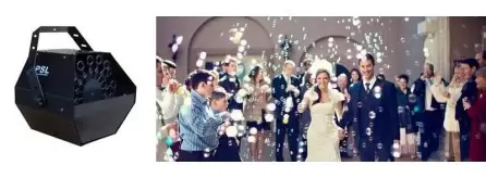 Spara bolle di sapone per matrimonio