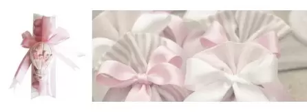 Bomboniere Battesimo, rosa e celesti, bomboniere solidali in vendita