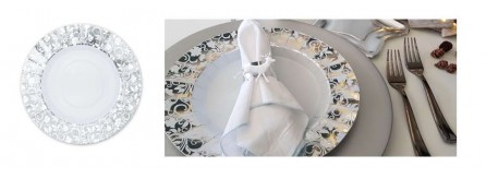 Tavola Natalizia argento e bianca - accessori e addobbi per la tavola