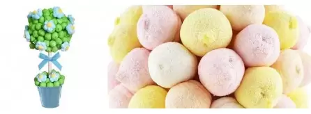 Alberi di marshmallow e composizioni