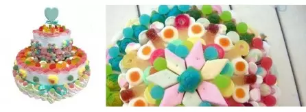 Torta di caramelle gommose