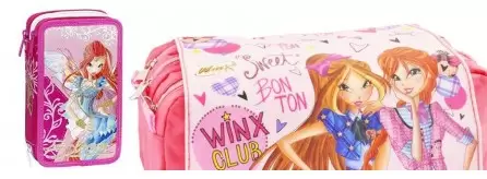 Astucci Winx, borselli per la scuola, con chiusura a zip, doppi e tripli