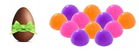 Uova di Pasqua giocattolo con sorprese e gadget