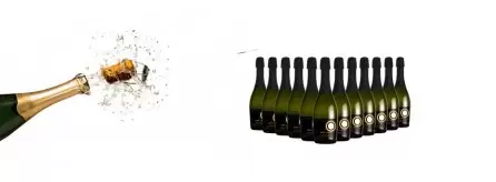 Bottiglie spumante, personalizzate per feste e compleanni
