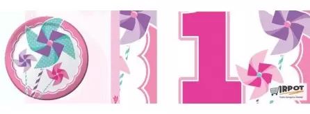 Girandola rosa 1° compleanno