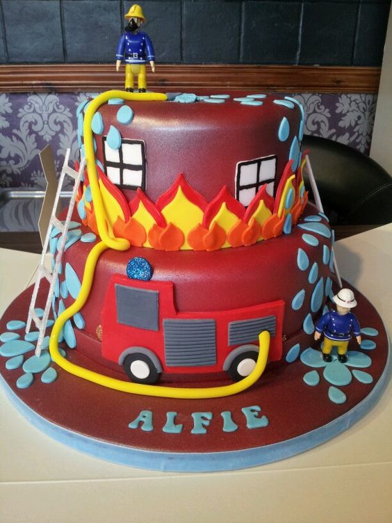 torta incendio-sam il pompiere
