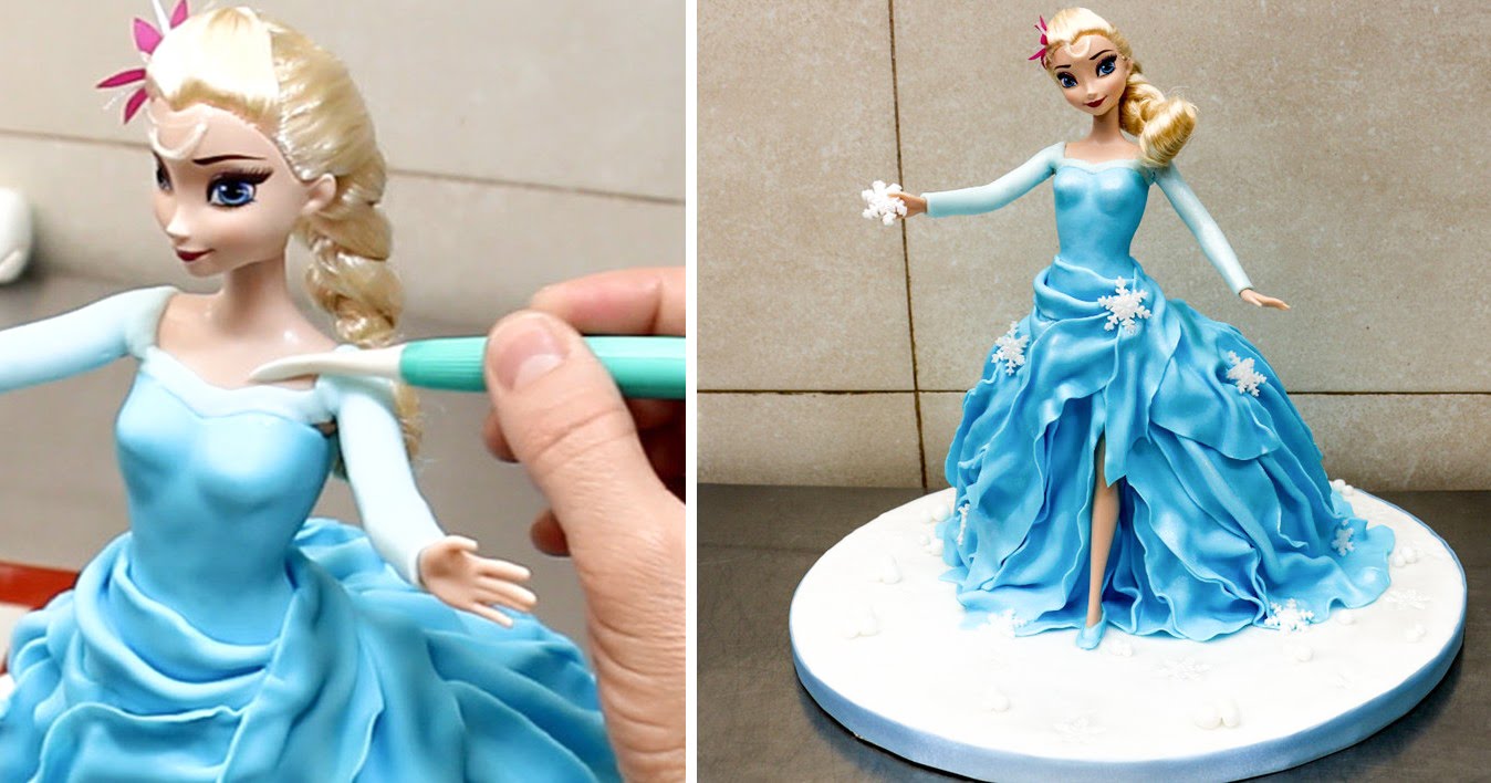 torta Elsa frozen