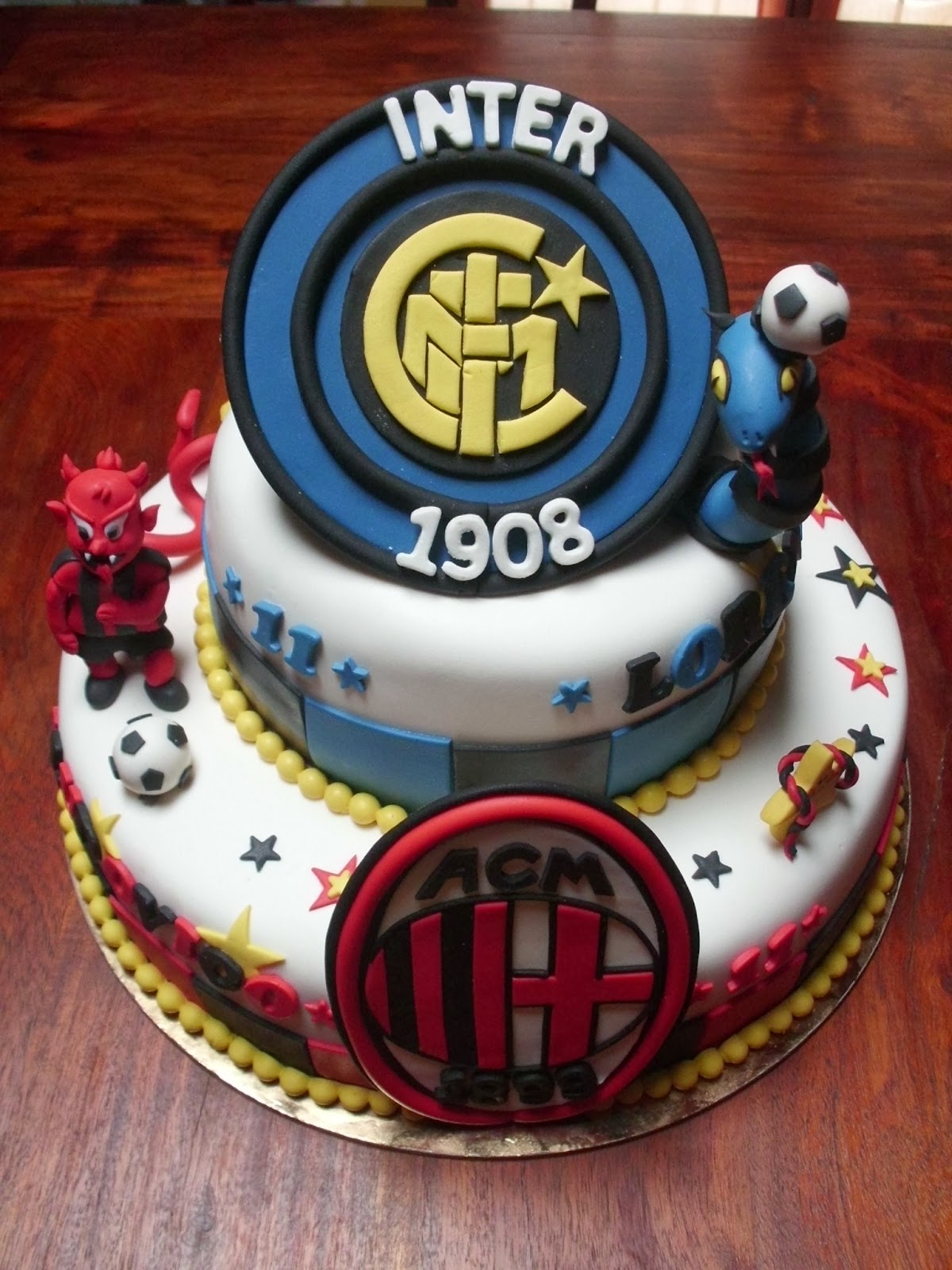 Torta derby Milan - Inter