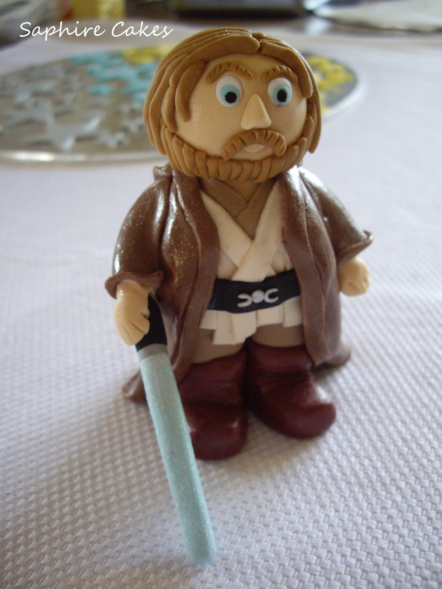 Torta in pasta da zucchero Obi-Wan di Star Wars